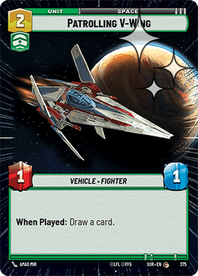 Patrolling V-Wing SOR 375