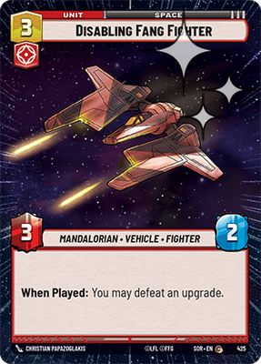 Disabling Fang Fighter SOR 425
