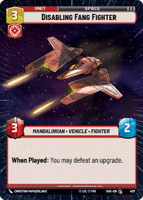 Disabling Fang Fighter SHD 435