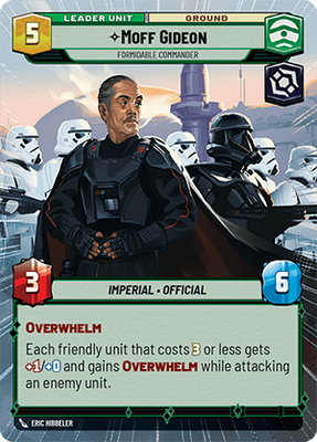 Moff Gideon, Hyperspace, back