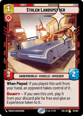 Stolen Landspeeder SHD 161