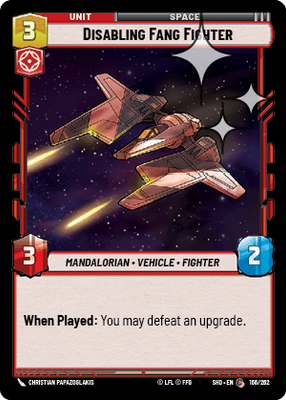Disabling Fang Fighter SHD 166