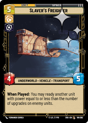 Slaver's Freighter SHD 189
