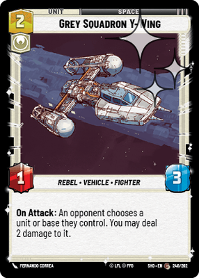 Grey Squadron Y-Wing SHD 246