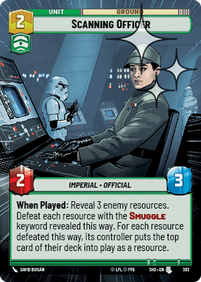 Scanning Officer SHD 383