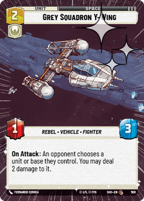 Grey Squadron Y-Wing SHD 508