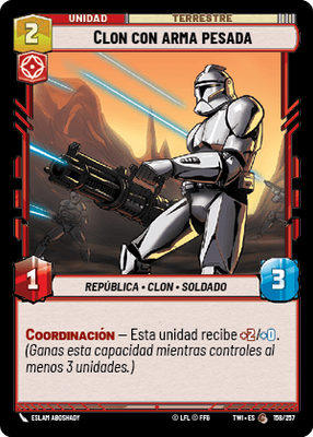 Clon con arma pesada
