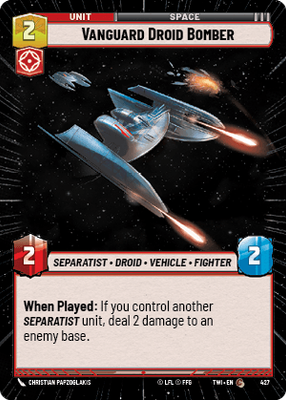 Vanguard Droid Bomber TWI 427
