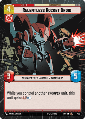 Relentless Rocket Droid TWI 430