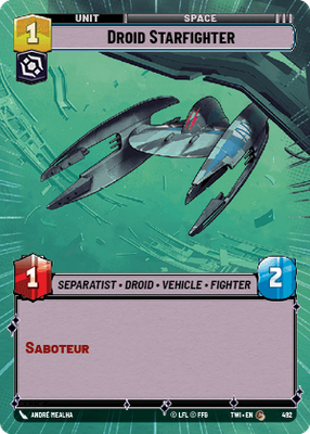 Droid Starfighter TWI 492