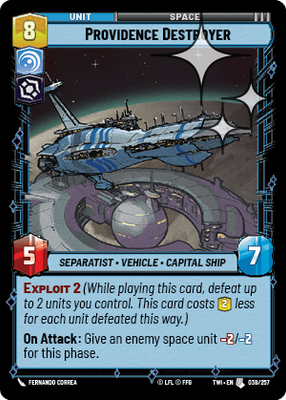 Providence Destroyer TWI 38