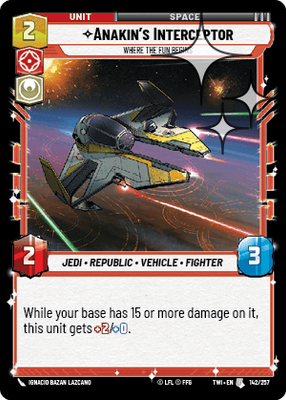 Anakin's Interceptor TWI 142