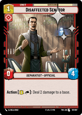 Disaffected Senator TWI 157