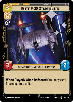 Elite P-38 Starfighter TWI 181