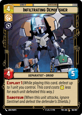 Infiltrating Demolisher TWI 182