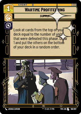 Wartime Profiteering TWI 188