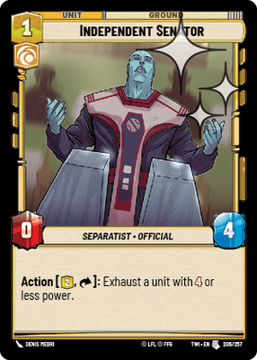 Independent Senator TWI 206
