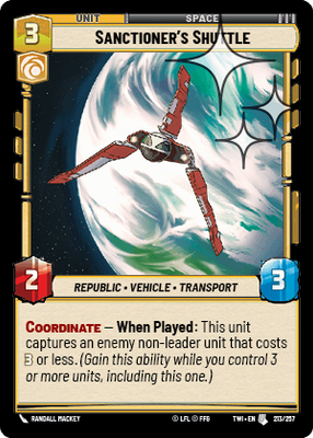 Sanctioner's Shuttle TWI 213