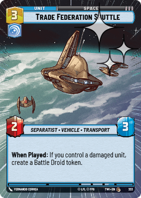 Trade Federation Shuttle TWI 333