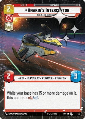 Anakin's Interceptor TWI 410