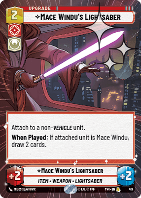 Mace Windu's Lightsaber TWI 419