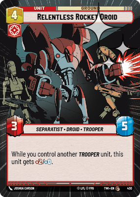 Relentless Rocket Droid TWI 430