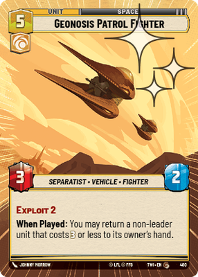 Geonosis Patrol Fighter TWI 480