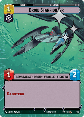 Droid Starfighter TWI 492