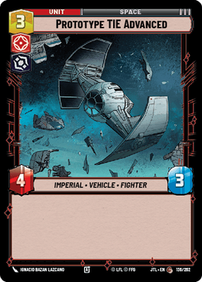 Prototype TIE Advanced JTL 136