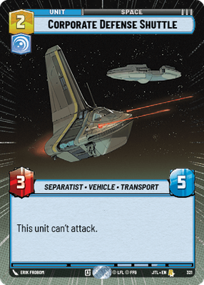 Corporate Defense Shuttle JTL 321