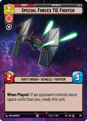 Special Forces TIE Fighter JTL 397