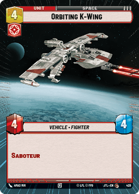 Orbiting K-Wing JTL 428