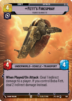 Fett's Firespray JTL 502