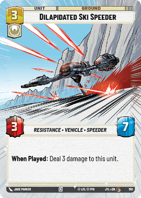 Dilapidated Ski Speeder JTL 510