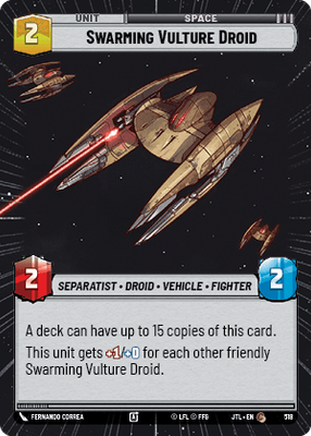 Swarming Vulture Droid JTL 518