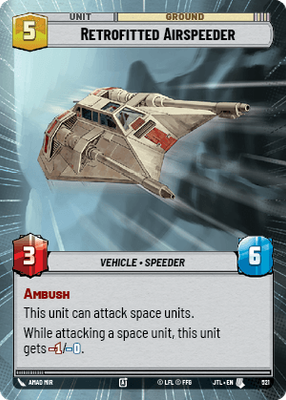 Retrofitted Airspeeder JTL 521