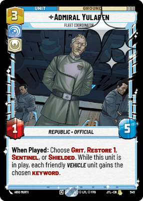 Admiral Yularen JTL 545