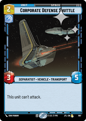 Corporate Defense Shuttle JTL 557