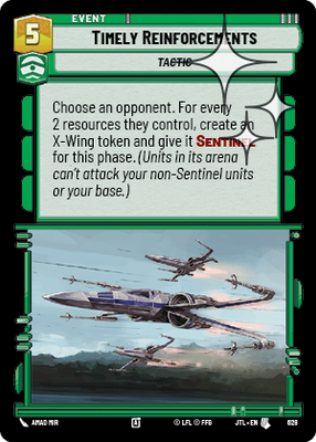 Timely Reinforcements JTL 628