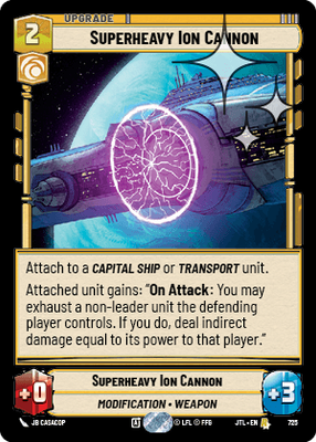 Superheavy Ion Cannon JTL 725