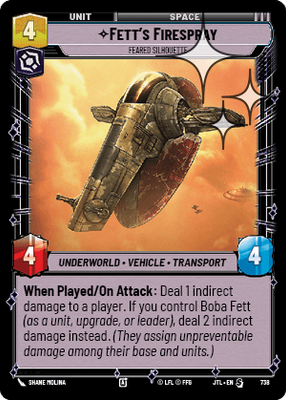 Fett's Firespray JTL 738