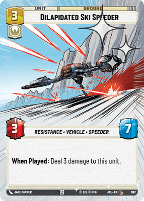 Dilapidated Ski Speeder JTL 982