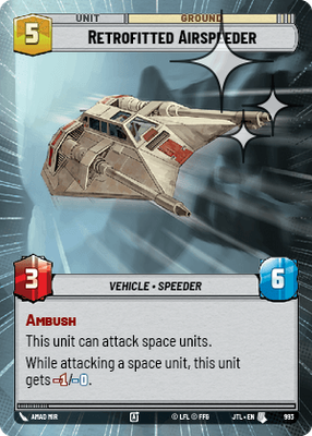 Retrofitted Airspeeder JTL 993