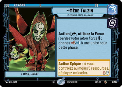 Mère Talzin - carte Star Wars Unlimited