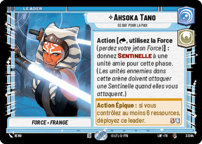 Ahsoka Tano - carte Star Wars Unlimited