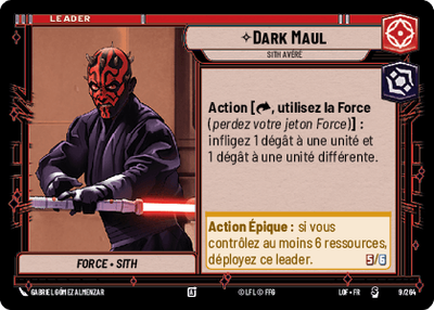 Dark Maul - carte Star Wars Unlimited