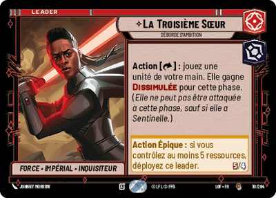 La Troisième Sœur - carte Star Wars Unlimited