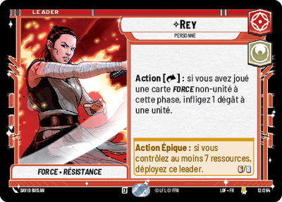 Rey - carte Star Wars Unlimited