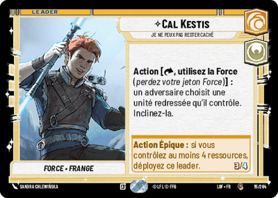 Cal Kestis - carte Star Wars Unlimited