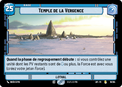 Temple de la Vergence - carte Star Wars Unlimited
